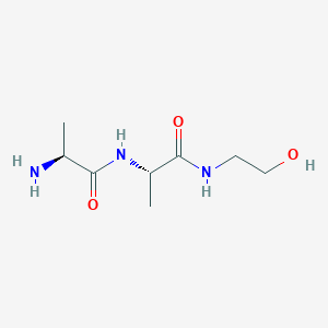 molecular formula C8H17N3O3 B14596148 L-Alanyl-N-(2-hydroxyethyl)-L-alaninamide CAS No. 61280-67-9