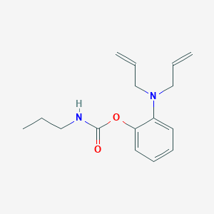 molecular formula C16H22N2O2 B14596151 2-[Di(prop-2-en-1-yl)amino]phenyl propylcarbamate CAS No. 60309-70-8