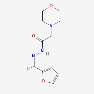 N-[(Z)-furan-2-ylmethylideneamino]-2-morpholin-4-ylacetamide