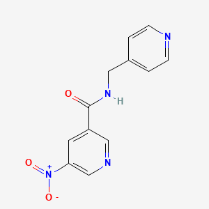 5-Nitro-N-[(pyridin-4-yl)methyl]pyridine-3-carboxamide