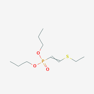 molecular formula C10H21O3PS B14596189 Dipropyl [2-(ethylsulfanyl)ethenyl]phosphonate CAS No. 61609-53-8