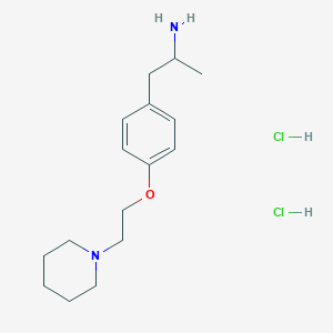 B145962 alpha-Methyl-4-(2-(1-piperidinyl)ethoxy)benzeneethanamine dihydrochloride hydrate (2:4:1) CAS No. 126002-30-0