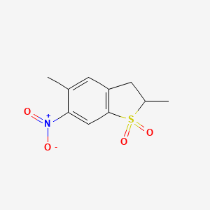 Benzo[b]thiophene, 2,3-dihydro-2,5-dimethyl-6-nitro-, 1,1-dioxide