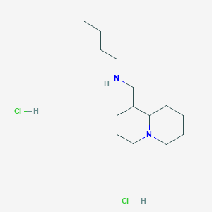 molecular formula C14H30Cl2N2 B1459622 N-(八氢-2H-喹喔啉-1-基甲基)丁-1-胺二盐酸盐 CAS No. 1803595-61-0