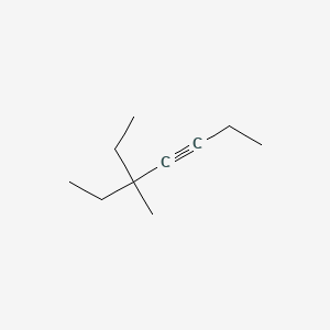 molecular formula C10H18 B14596229 5-Ethyl-5-methyl-3-heptyne CAS No. 61228-10-2