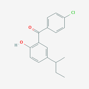 molecular formula C17H17ClO2 B14596231 [5-(Butan-2-yl)-2-hydroxyphenyl](4-chlorophenyl)methanone CAS No. 59746-96-2