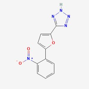 molecular formula C11H7N5O3 B14596248 5-[5-(2-nitrophenyl)furan-2-yl]-2H-tetrazole CAS No. 60838-05-3