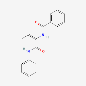 Benzamide, N-[2-methyl-1-[(phenylamino)carbonyl]-1-propenyl]-