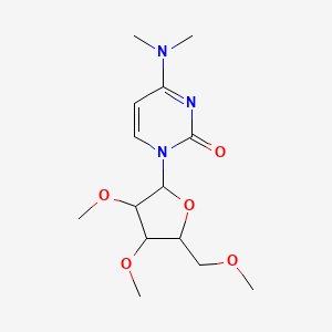 molecular formula C14H23N3O5 B14596267 N,N-Dimethyl-2',3',5'-tri-O-methylcytidine CAS No. 59921-42-5