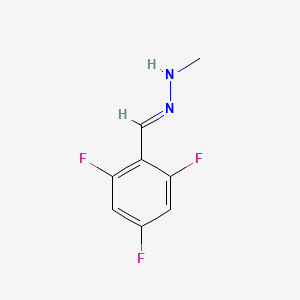 molecular formula C8H7F3N2 B1459627 1-甲基-2-[(2,4,6-三氟苯基)亚甲基]肼 CAS No. 1264837-70-8