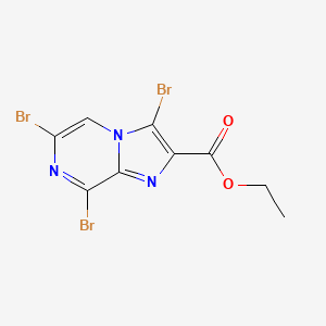 B1459628 Ethyl 3,6,8-tribromoimidazo[1,2-a]pyrazine-2-carboxylate CAS No. 1252597-77-5