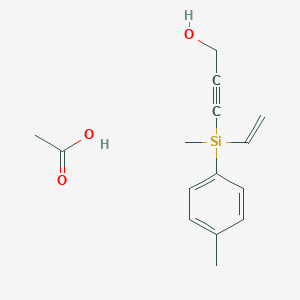 Acetic acid;3-[ethenyl-methyl-(4-methylphenyl)silyl]prop-2-yn-1-ol