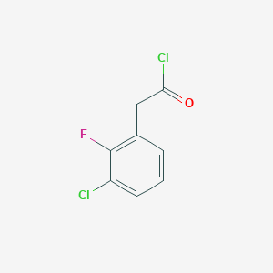 molecular formula C8H5Cl2FO B1459632 (3-氯-2-氟苯基)乙酰氯 CAS No. 1040861-09-3