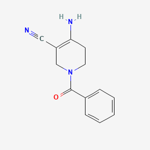 3-Pyridinecarbonitrile, 4-amino-1-benzoyl-1,2,5,6-tetrahydro-