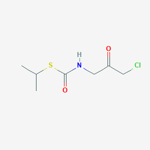 molecular formula C7H12ClNO2S B14596336 S-Propan-2-yl (3-chloro-2-oxopropyl)carbamothioate CAS No. 61611-33-4