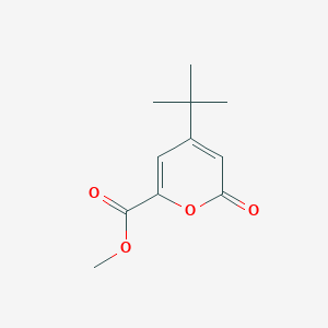 molecular formula C11H14O4 B14596347 Methyl 4-tert-butyl-2-oxo-2H-pyran-6-carboxylate CAS No. 61186-98-9