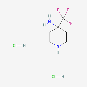 B1459635 4-Trifluoromethyl-piperidin-4-ylamine dihydrochloride CAS No. 1803560-89-5