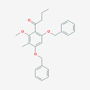 molecular formula C26H28O4 B14596359 1-[4,6-Bis(benzyloxy)-2-methoxy-3-methylphenyl]butan-1-one CAS No. 59902-39-5