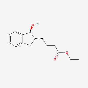 Ethyl 4-[(1S,2R)-1-hydroxy-2,3-dihydro-1H-inden-2-yl]butanoate