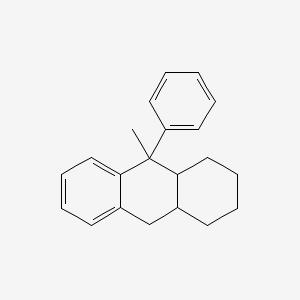 molecular formula C21H24 B14596384 9-Methyl-9-phenyl-1,2,3,4,4A,9,9A,10-octahydroanthracene CAS No. 61608-93-3