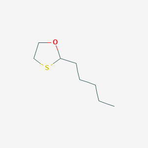 molecular formula C8H16OS B14596396 1,3-Oxathiolane, 2-pentyl- CAS No. 59323-69-2