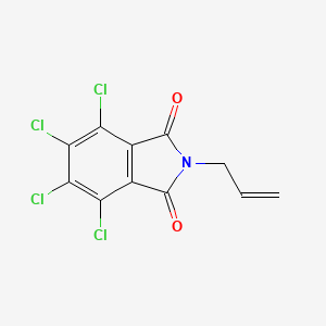 molecular formula C11H5Cl4NO2 B14596419 4,5,6,7-Tetrachloro-2-(prop-2-en-1-yl)-1H-isoindole-1,3(2H)-dione CAS No. 59857-33-9