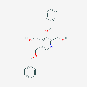 molecular formula C22H23NO4 B14596444 {3-(Benzyloxy)-5-[(benzyloxy)methyl]pyridine-2,4-diyl}dimethanol CAS No. 60331-25-1