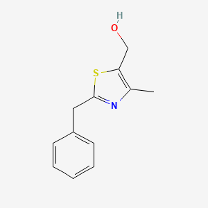 molecular formula C12H13NOS B14596446 (2-Benzyl-4-methyl-1,3-thiazol-5-yl)methanol CAS No. 61266-22-6