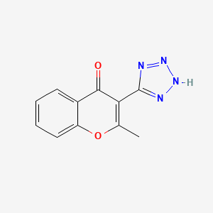 2-Methyl-3-(2H-tetrazol-5-yl)-4H-1-benzopyran-4-one