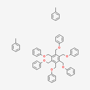 1,2,3,4,5,6-Hexakis(phenoxymethyl)benzene;toluene