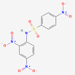 molecular formula C12H8N4O8S B14596490 N-(2,4-dinitrophenyl)-4-nitrobenzenesulfonamide CAS No. 61072-75-1