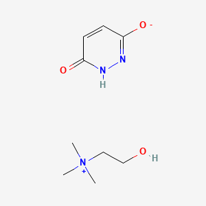 molecular formula C9H17N3O3 B14596499 Maleic hydrazide choline salt CAS No. 61167-10-0