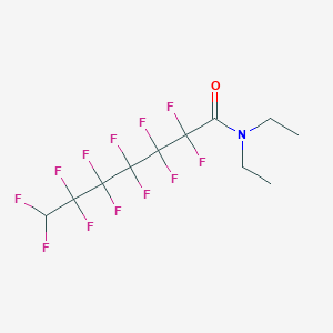 molecular formula C11H11F12NO B14596515 Heptanamide, N,N-diethyl-2,2,3,3,4,4,5,5,6,6,7,7-dodecafluoro- CAS No. 60895-94-5