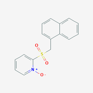 molecular formula C16H13NO3S B14596542 2-[(Naphthalen-1-yl)methanesulfonyl]-1-oxo-1lambda~5~-pyridine CAS No. 60264-09-7