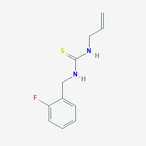 molecular formula C11H13FN2S B14596554 N-[(2-Fluorophenyl)methyl]-N'-prop-2-en-1-ylthiourea CAS No. 61290-91-3