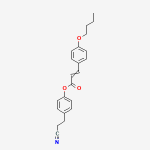 4-(2-Cyanoethyl)phenyl 3-(4-butoxyphenyl)prop-2-enoate