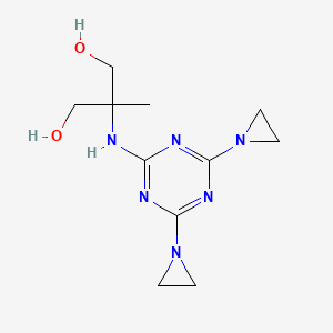 2-{[4,6-Bis(aziridin-1-yl)-1,3,5-triazin-2-yl]amino}-2-methylpropane-1,3-diol