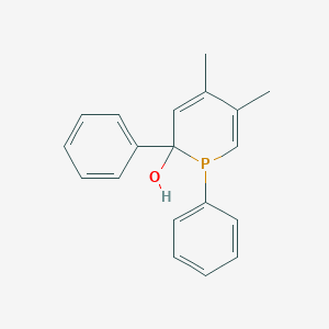 molecular formula C19H19OP B14596584 4,5-Dimethyl-1,2-diphenyl-1,2-dihydrophosphinin-2-ol CAS No. 61157-02-6