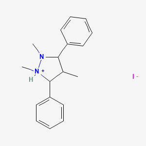 1,2,4-Trimethyl-3,5-diphenylpyrazolidin-1-ium iodide