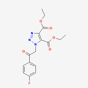 diethyl 1-[2-(4-fluorophenyl)-2-oxoethyl]-1H-1,2,3-triazole-4,5-dicarboxylate