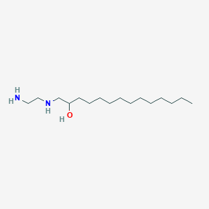 molecular formula C16H36N2O B14596624 1-[(2-Aminoethyl)amino]tetradecan-2-OL CAS No. 60043-75-6