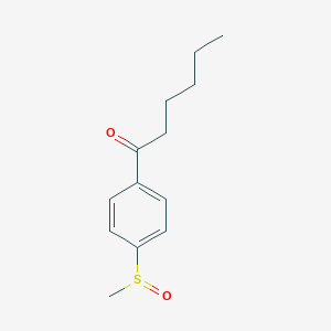 1-[4-(Methanesulfinyl)phenyl]hexan-1-one