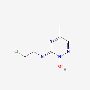 molecular formula C6H9ClN4O B14596638 N-(2-chloroethyl)-2-hydroxy-5-methyl-1,2,4-triazin-3-imine CAS No. 61177-98-8