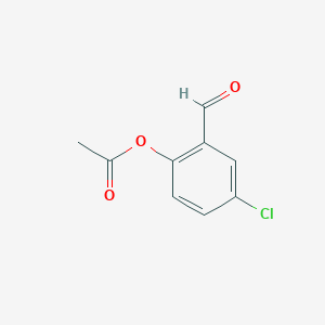 molecular formula C9H7ClO3 B14596651 4-Chloro-2-formylphenyl acetate CAS No. 60315-73-3