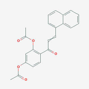 molecular formula C23H18O5 B14596659 4-[3-(Naphthalen-1-yl)acryloyl]-1,3-phenylene diacetate CAS No. 61595-18-4