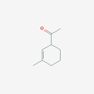 molecular formula C9H14O B14596664 1-(3-Methylcyclohex-2-en-1-yl)ethan-1-one CAS No. 60048-68-2