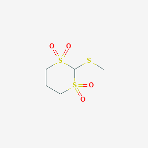 2-(Methylsulfanyl)-1lambda~6~,3lambda~6~-dithiane-1,1,3,3-tetrone