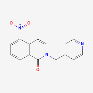 molecular formula C15H11N3O3 B1459667 5-Nitro-2-(pyridin-4-ylmethyl)-1,2-dihydroisoquinolin-1-one CAS No. 1797096-04-8