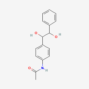 molecular formula C16H17NO3 B14596673 (R*,R*)-N-(4-(1,2-Dihydroxy-2-phenylethyl)phenyl)acetamide CAS No. 60239-58-9