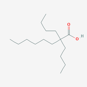 molecular formula C16H32O2 B14596698 2,2-Dibutyloctanoic acid CAS No. 60948-94-9